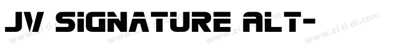 JV Signature Alt字体转换